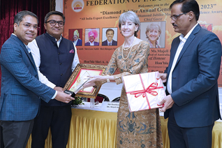 Export Excellence Award 22-23 presented by the Federation of Industries of India