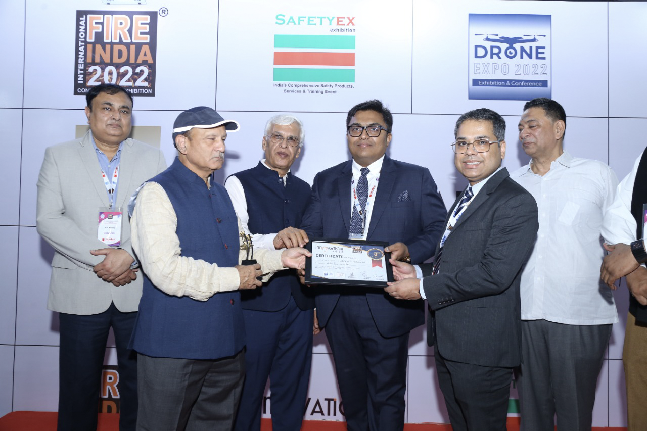 Recipient of Innovation Award in Active Fire Protection Category for HD Rakshak at Fire India 2022
