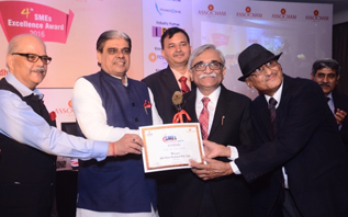 Recipient of SME of the Year 2016 award by ASSOCHAM