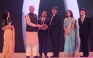 Recipient of Emerging SME of the year award from CNBC at 10th Emerging India Awards Program