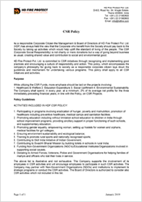 HD CSR POLICY PDF